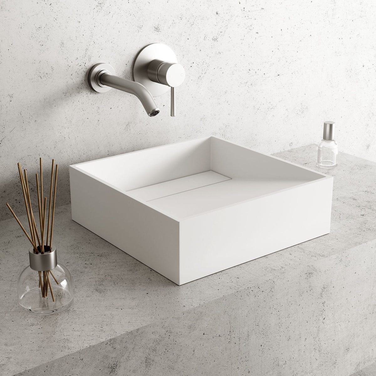 Starr Modern 15x15-in Deep White Bathroom Sink/Basin with Square Vessel