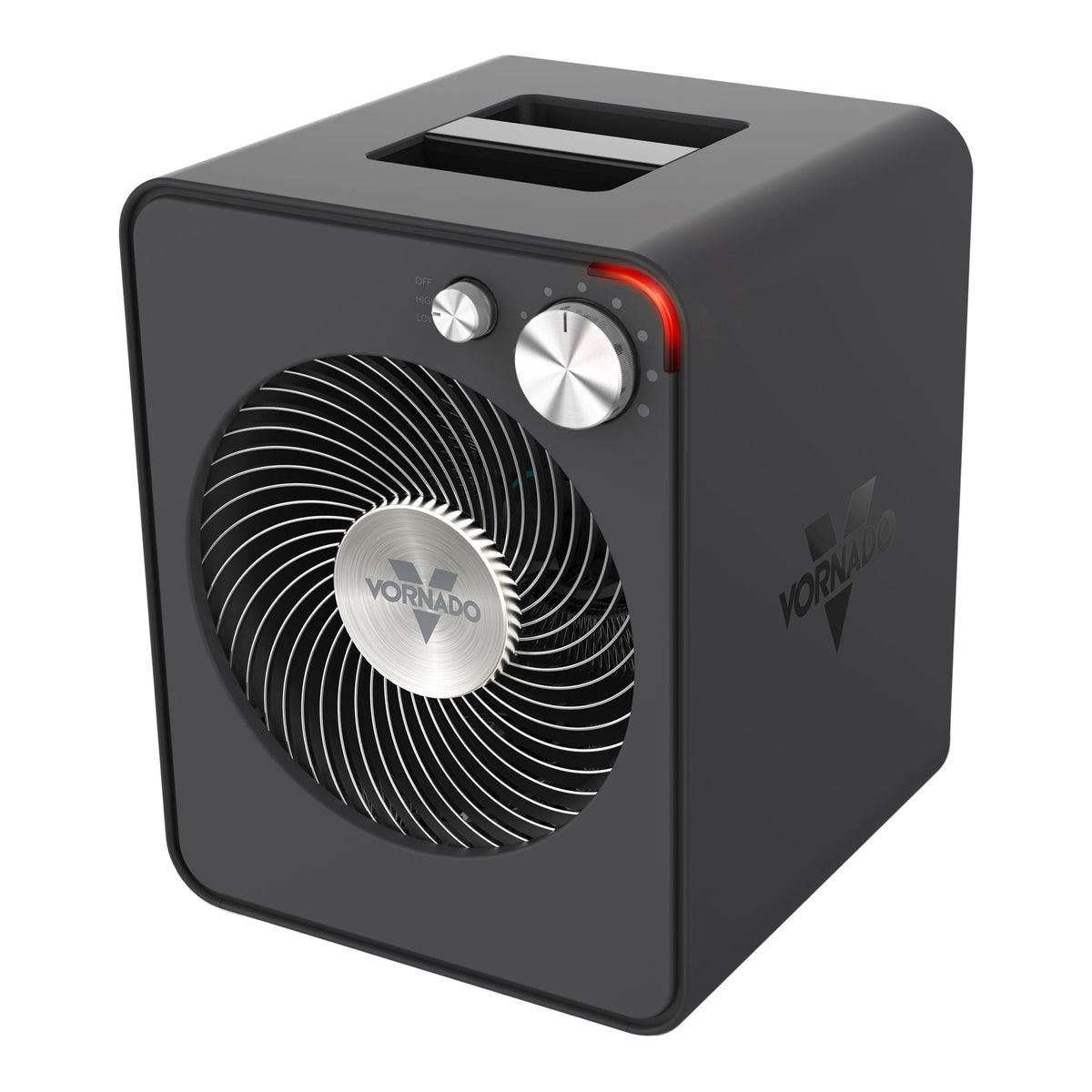 VMHi300 Whole Room Metal Heater with Adjustable Thermostat, Storm Grey
