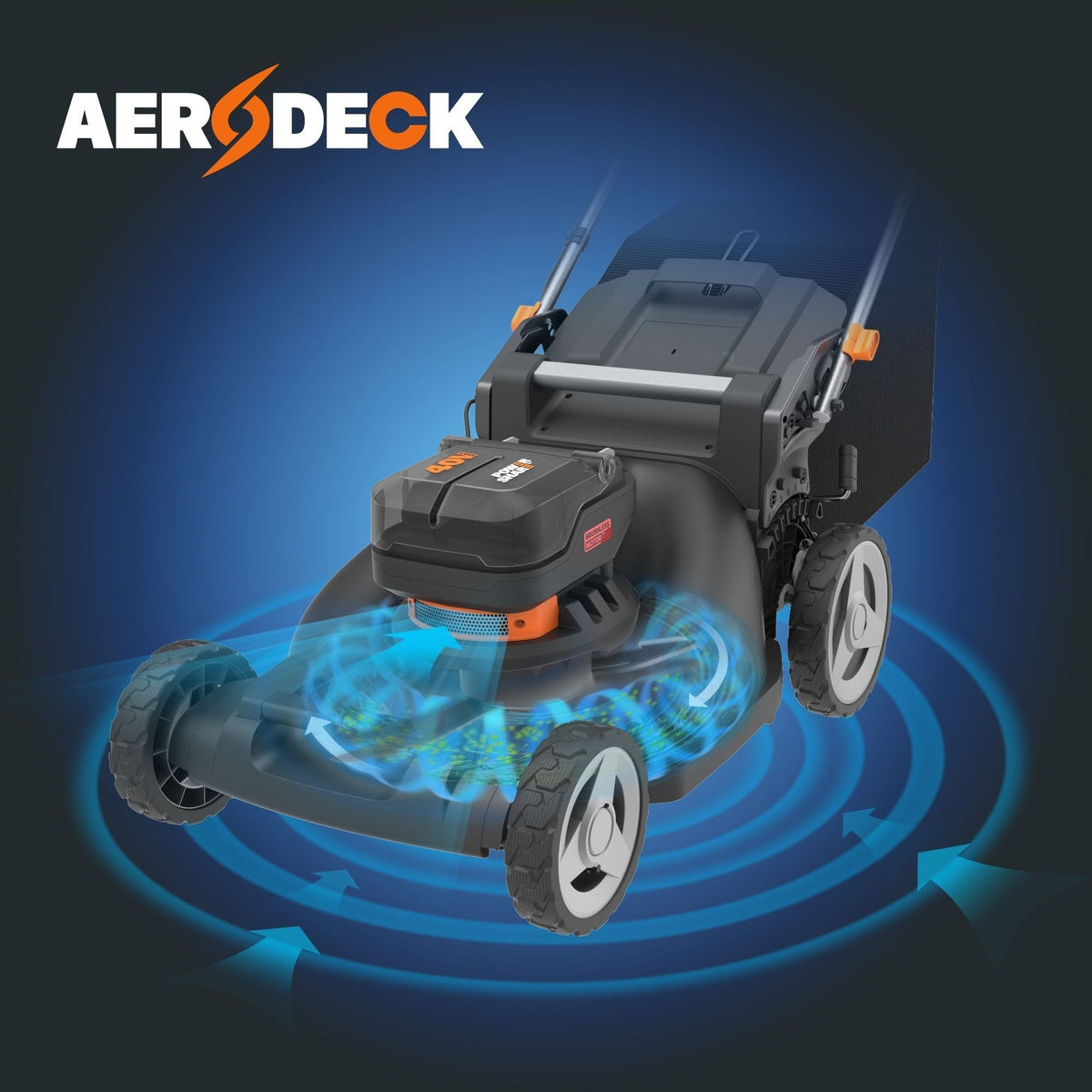NITRO 3-in-1 40V Push Poly Mower with IntelliCut, 21-in