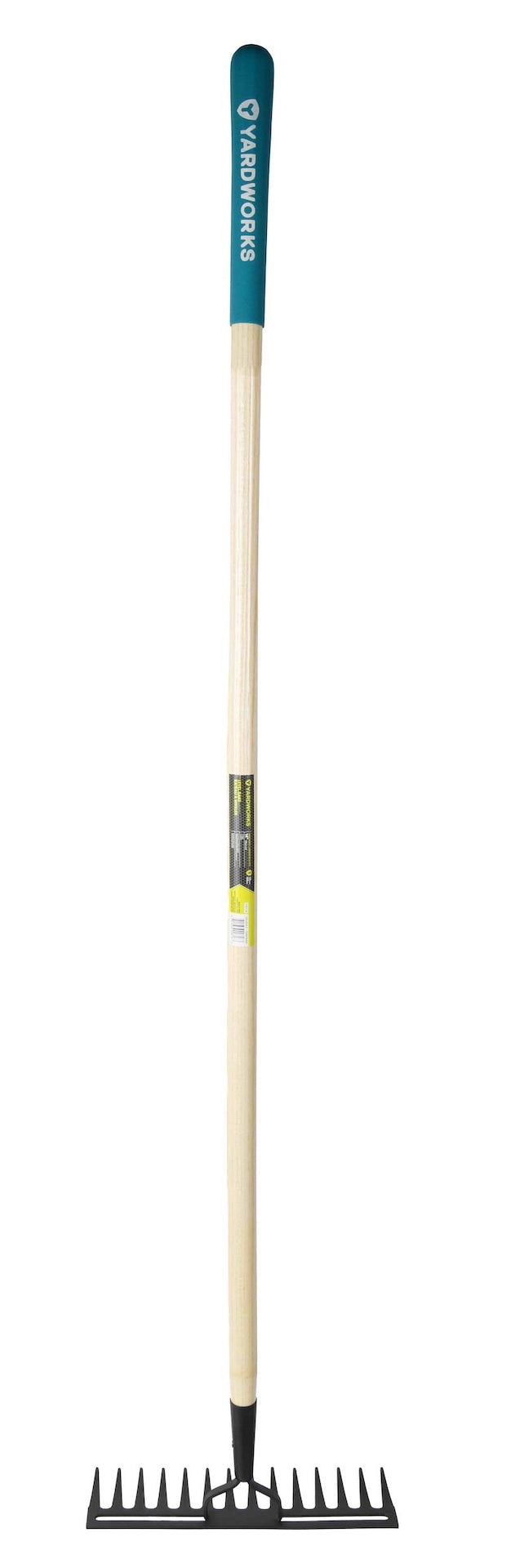 14-in Wide Metal 14-Tine Head Rake, 48-in Hardwood Shaft