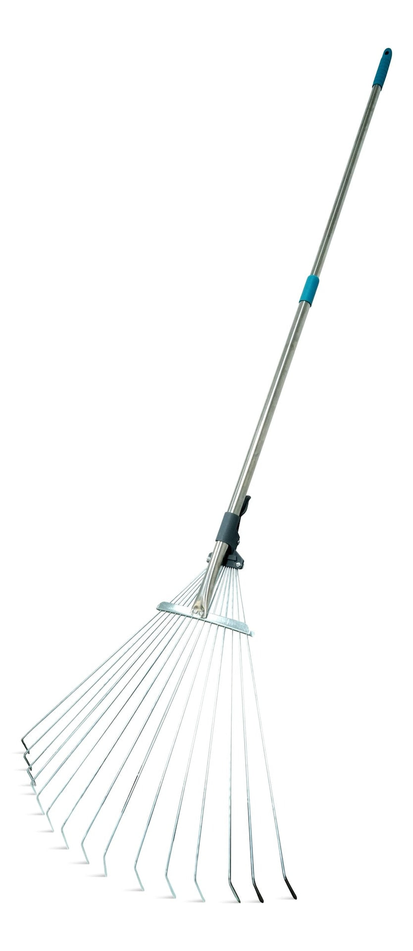 7 to 21-in Wide Metal Adjustable-Tine Telescopic Leaf Rake, 32 to 63-in Aluminum Shaft