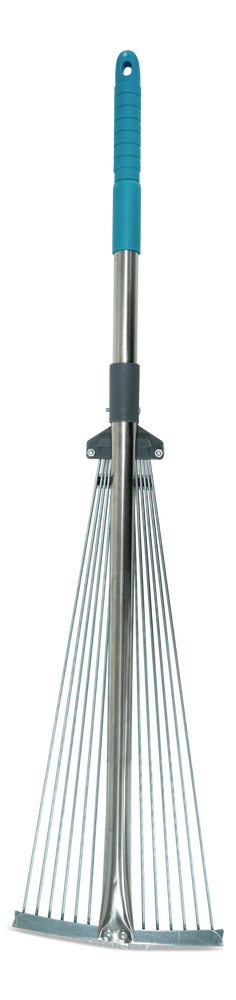 7 to 21-in Wide Metal Adjustable-Tine Telescopic Leaf Rake, 32 to 63-in Aluminum Shaft