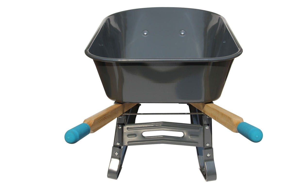 Steel Tray 2-Wheel Garden Wheelbarrow, 6-cu-ft