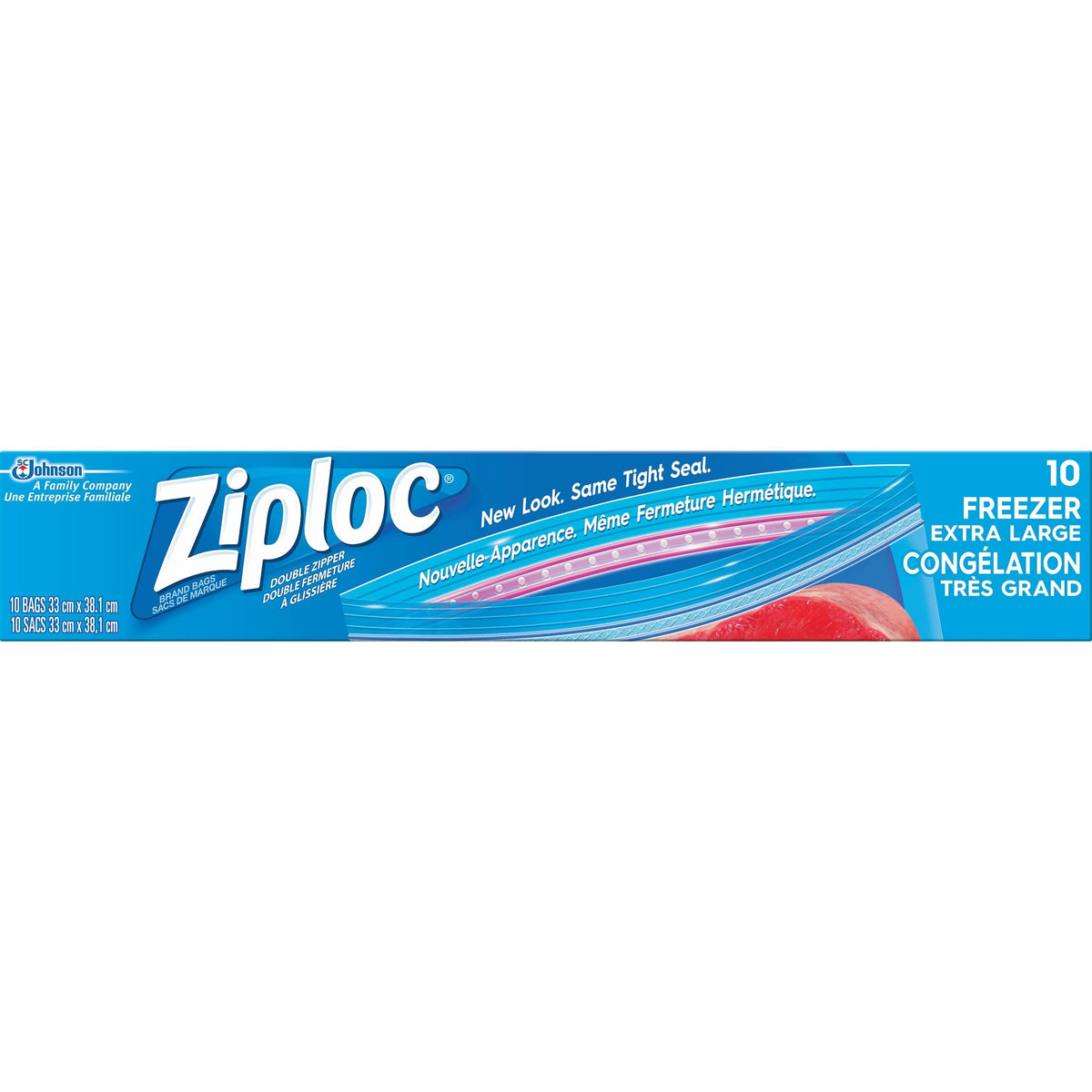 Extra Large Freezer Plastic Bags, 5.5-L, 10-pk