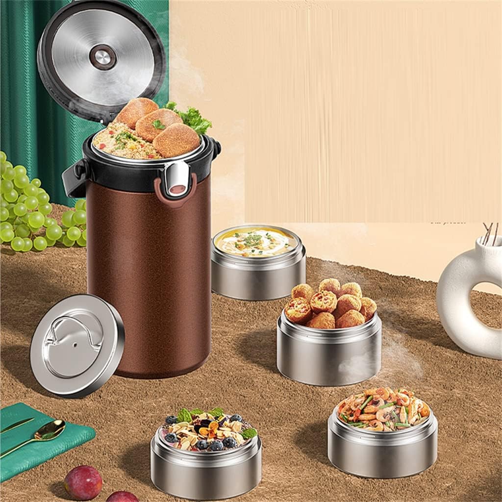 Insulated Lunch Box, Insulated Multi-layer Stainless Steel Preservation Box, Portable Home Lunch Box