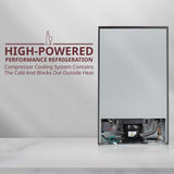 Schmecke Wine Fridge, Dual Freestanding Wine Refrigerator, 33 Bottle Wine Cooler