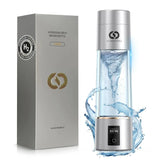 Hydrogen Water Bottle Generator(Silver) - Up to 6360 PPB - Certified H2 Generator- SPE/PEM Technology - - Portable Hydration & Athletic Performance System