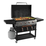 4-Burner 36" Propane Outdoor Griddle with Air Fryer and Hood