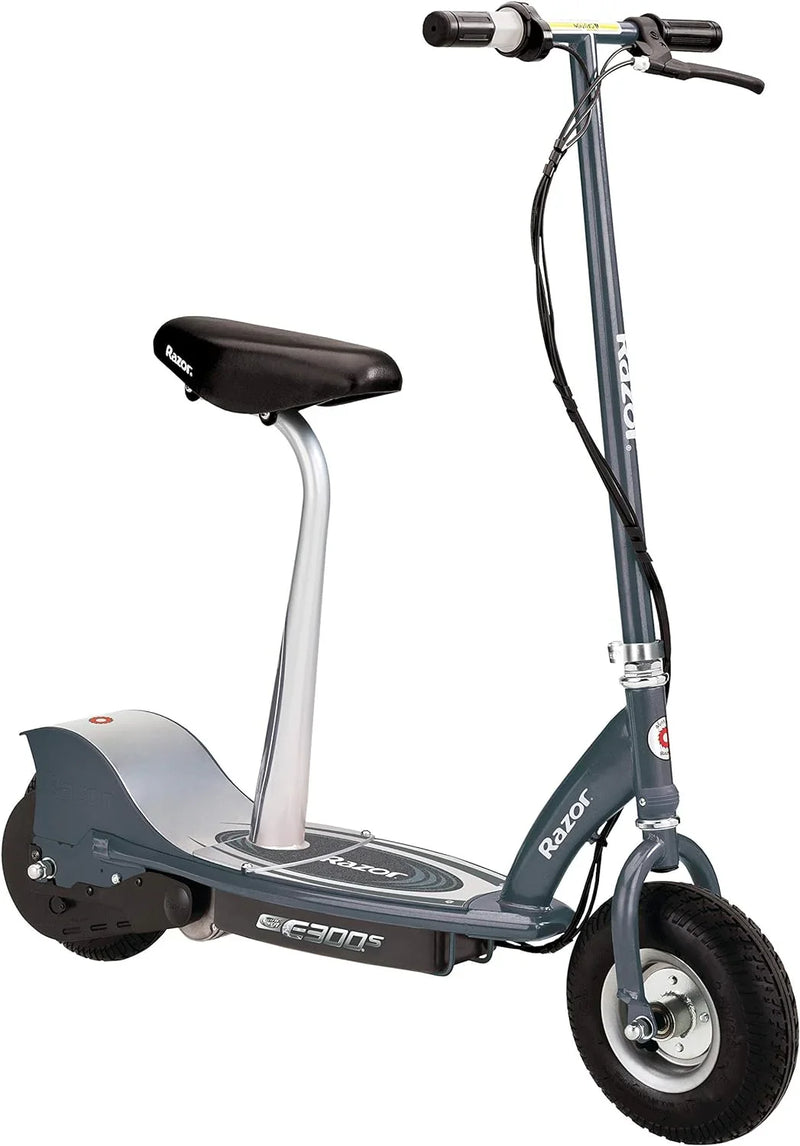 An electric scooter suitable for children over 13 years old - 9-inch inflatable tires, detachable seat, maximum speed of 15 miles per hour, maximum riding time of up to 40 minutes, suitable for users weighing no more than 220 pounds. B1365
