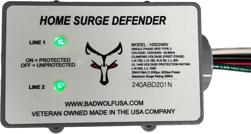 Whole House EMP Surge Protector, 260kA of Surge Protection to Help Shield Your Home from Lightning, EMP, CME and Solar Flare Damage. Q769