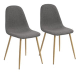 39F Charlton Fabric Dining Chair, Grey