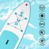 FunWater 10 ft 6 in Inflatable Stand Up Paddle Board Set – Sky Blue