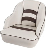 Bucket Pontoon Boat Seat (White/Blue)