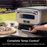 Artisan Outdoor Pizza Oven, 12 inches, can make pizza in 3 minutes, Neapolitan style, thin crust, New York Chicago style, custom model, maximum temperature 700 degrees Fahrenheit, electric heating, baking, grilling, and fermentation functions.