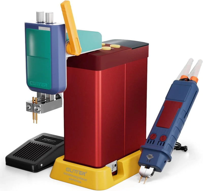 4500-watt super capacitor pulse battery welding machine, a DIY tool suitable for repairing 18650 lithium battery packs, equipped with a handle-type push welding arm and foot pedal switch, capable of continuous operation for 24 hours. C7777