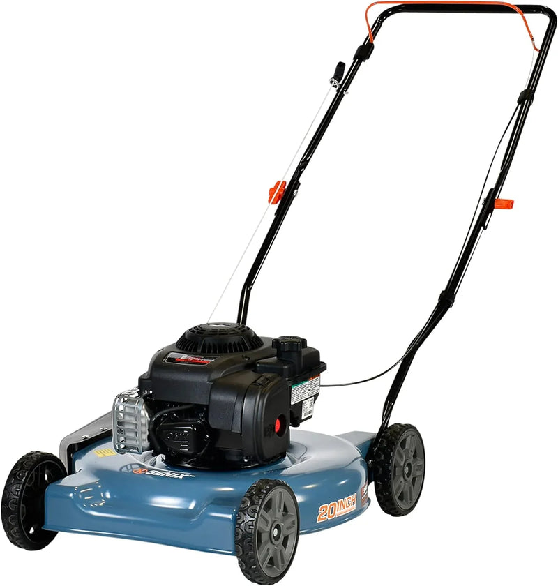 Gas Lawn Mower, 20-Inch, 125 cc 4-Cycle Engine, Push Lawnmower U2021