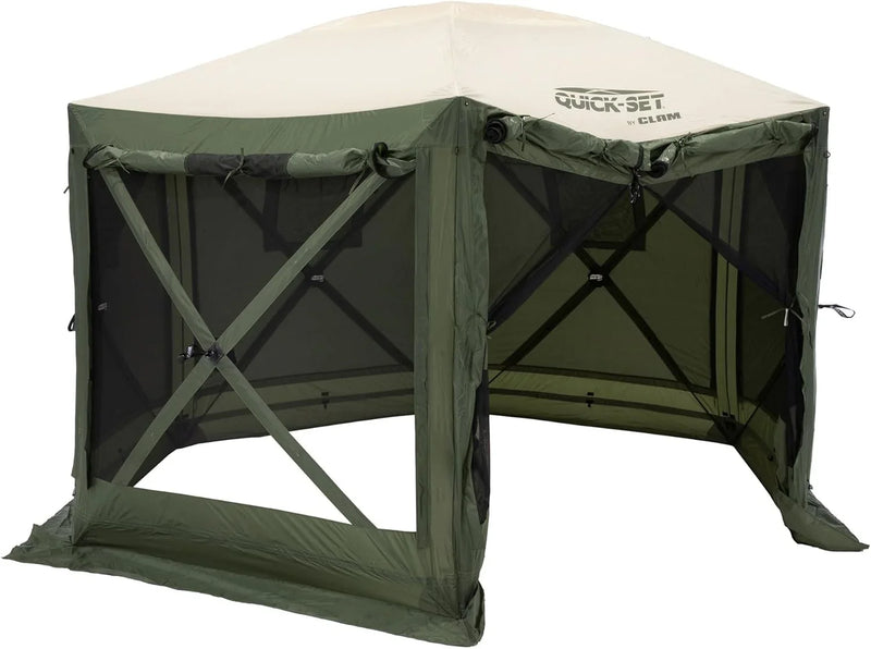 Screen Tent, Outdoor Camping Gazebo Canopy, Escape, 11.5', Brown W8924