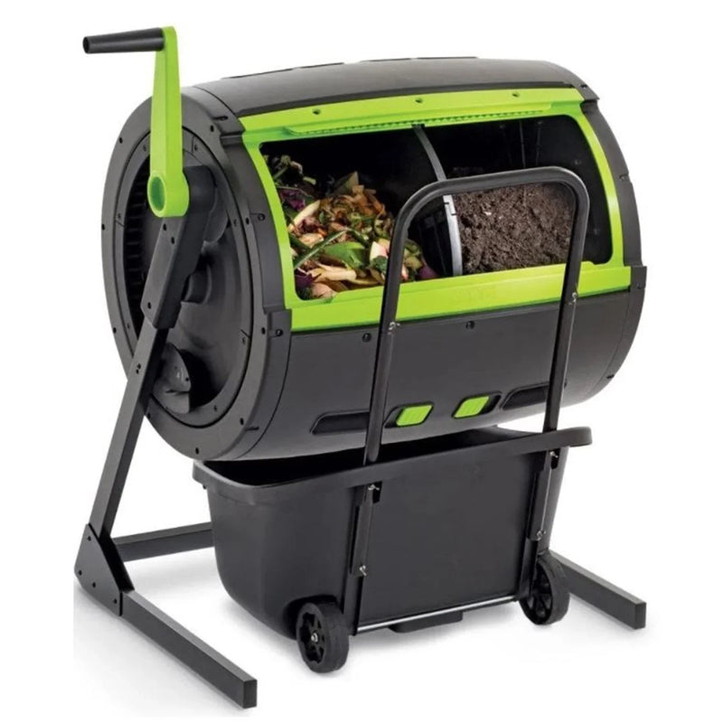 65-Gallon Compost Tumbler And Cart Combo M191