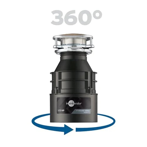 Badger 5 Garbage Disposal, 1/2 HP Continuous Feed, Durable Steel, Easy Install
