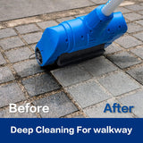 Grout Cleaner Machine with Grout Brush,Heavy Duty with Wire Surface Brush,Standy Safety Grout Scrubber,Moss,Weed Between Floor Tiles,Patio,Board,Bricks, (Outdoor Bundle)