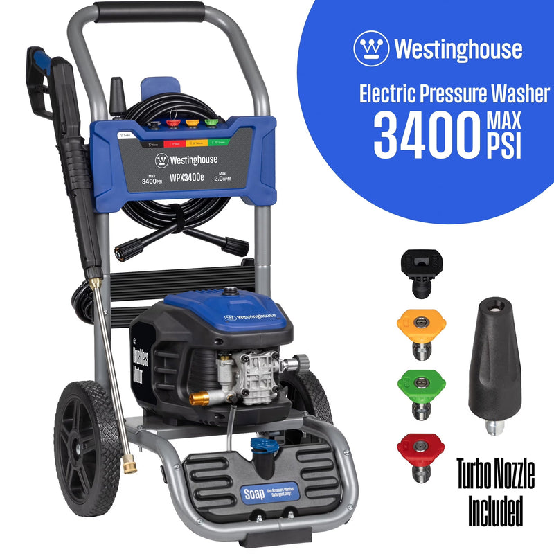 Westinghouse 3400 PSI at 2 GPM Electric Powered Pressure Washer H4810