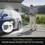 Firstness Pressure Washer 3500 PSI, Electric Power Washer w/ 26 ft Hose, 4 Quick Connect Nozzles, High Pressure Cleaning Machine with Foam Cannon,...