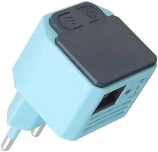 Wireless network dead zone problem Simple installation 300Mbps wireless signal enhancer and access point N300 Wireless signal extender - (Color: Blue) V7582
