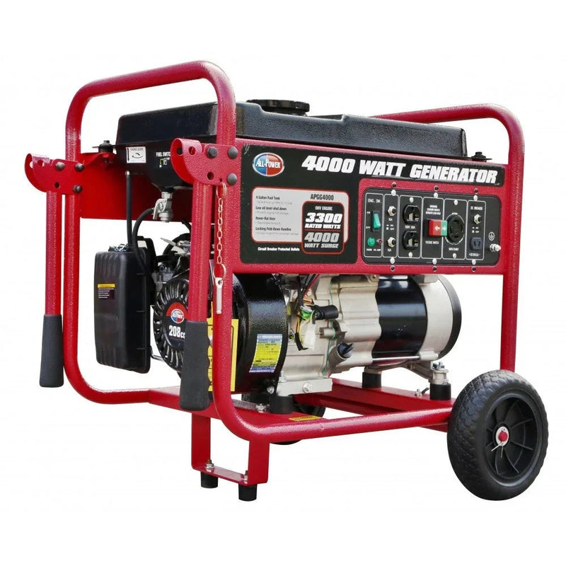 4000 Watt Generator APGG4000, 4000W Portable Generator for Home Use Power Backup, RV Standby, Hurricane Damage Restoration Power Backup, EPA Certified W5145