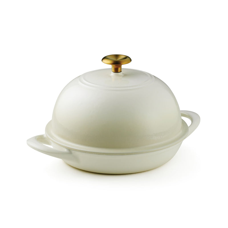 9.5" Enameled Cast Iron Bread Oven - Latte Q7930