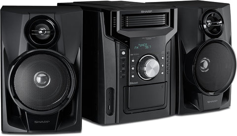 CD-BH950 240W 5-Disc Mini Shelf Speaker System with Cassette and Wireless
