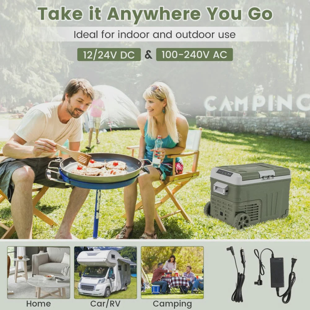 Barara King Cooler, Car Fridge, Portable Outdoor Cooler,12 Volt Car Refrigerator Portable Car Fridge with Adjustable Range-35L