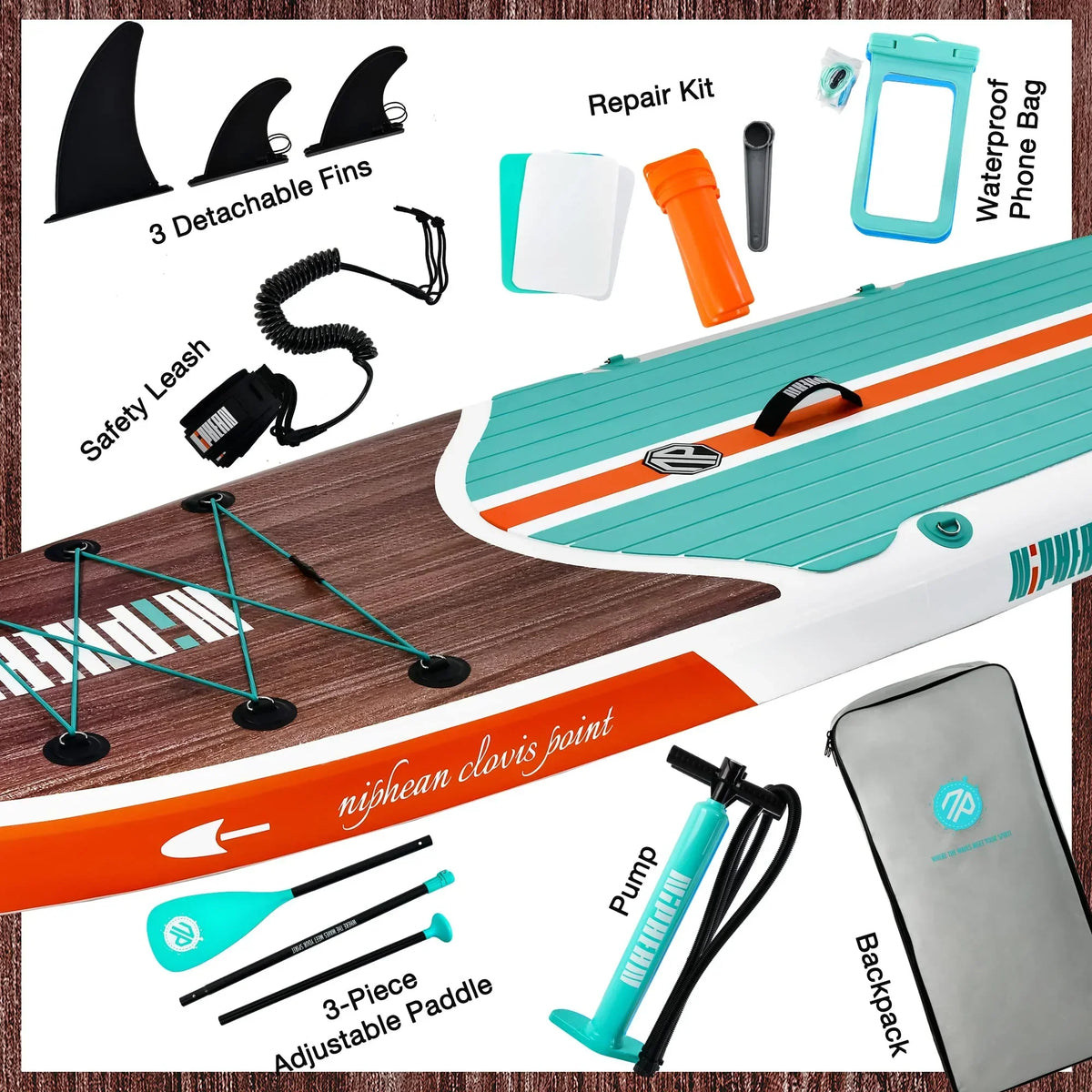 Inflatable Stand Up Paddle Board with SUP Accessories