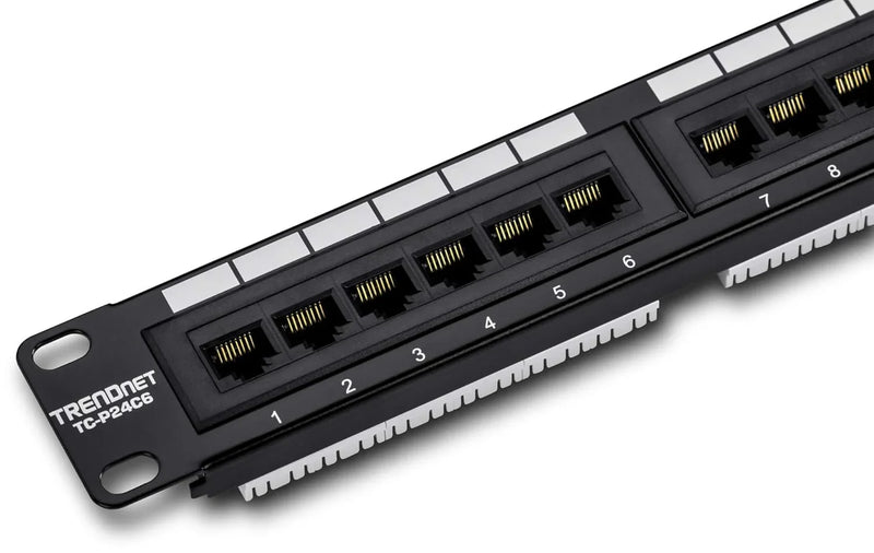 A management-type power distribution device with 6 output ports, model TPI-06, rack-mounted power distribution unit, equipped with 1 NEMA 5-15R bypass power socket, 1 gigabit RJ-45 interface, featuring overload protection and surge protection functio U803