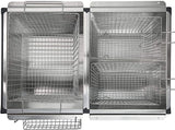 Triple Deep Fryer-3 Basket Stainless Steel Propane Cooker-Outdoor Fish Fry/Chicken-Tall Heavy Duty