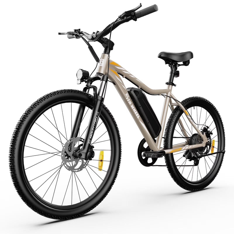 5TH WHEEL W17B 26 in Electric Bike for Adult, 500W Peak Electric Bike with 36V 10.4Ah Removable Battery, Electric Bicycle with 7 Speed, UL2849 S3440