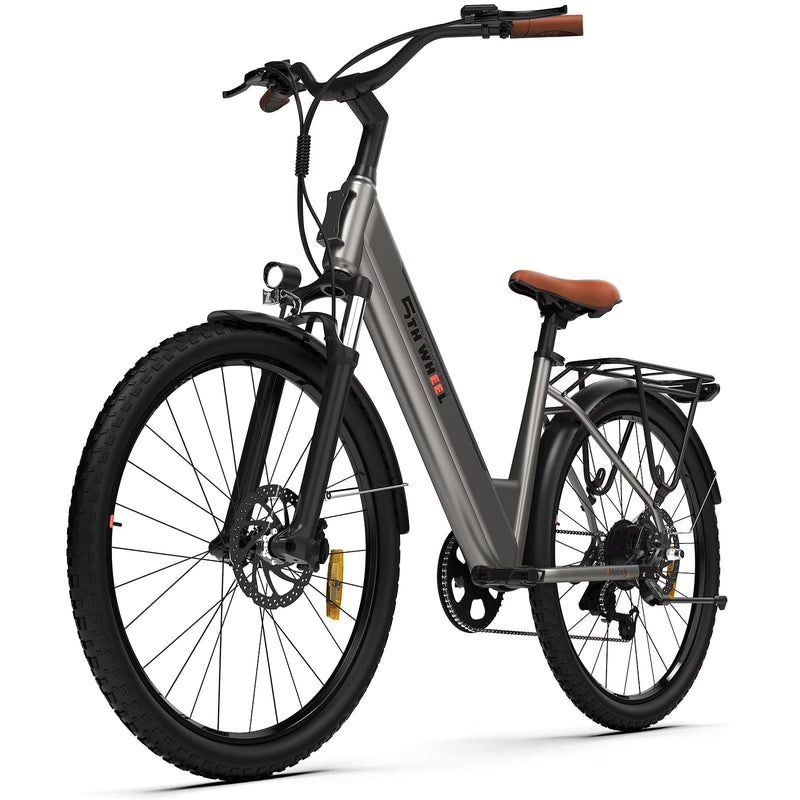 5TH WHEEL W18B Electric Bike for Adult with 350W Motor, 26 in Electric Mountain Bike with 36V 10.4Ah Removable Battery Ebike, Electric Bicycle... Q7754