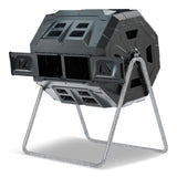 Tumbling Composter with Two Chambers