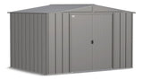Arrow Classic Galvanized Steel Storage Shed, Charcoal, 10-ft x 8-ft