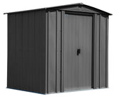 Arrow Classic Galvanized Steel Storage Shed, Charcoal, 6-ft x 5-ft