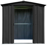 Arrow Classic Galvanized Steel Storage Shed, Charcoal, 6-ft x 5-ft