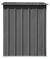 Arrow Classic Galvanized Steel Storage Shed, Charcoal, 6-ft x 5-ft