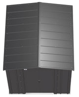 Arrow Classic Galvanized Steel Storage Shed, Charcoal, 6-ft x 7-ft