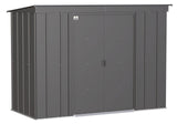 Arrow Classic Galvanized Steel Storage Shed, Charcoal, 8-ft x 4-ft