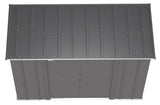 Arrow Classic Galvanized Steel Storage Shed, Charcoal, 8-ft x 4-ft