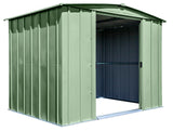 Arrow Classic Galvanized Steel Storage Shed, Sage Green, 8-ft x 6-ft