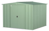 Arrow Classic Galvanized Steel Storage Shed, Sage Green, 8-ft x 8-ft