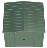 Arrow Classic Galvanized Steel Storage Shed, Sage Green, 8-ft x 8-ft