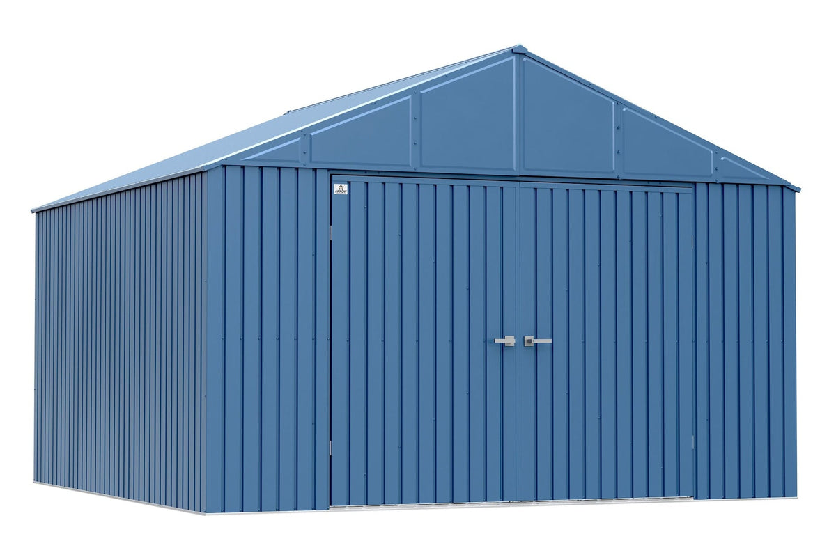 Arrow Elite 12x12-ft Blue Grey Corrosion-Resistant Steel Shed
