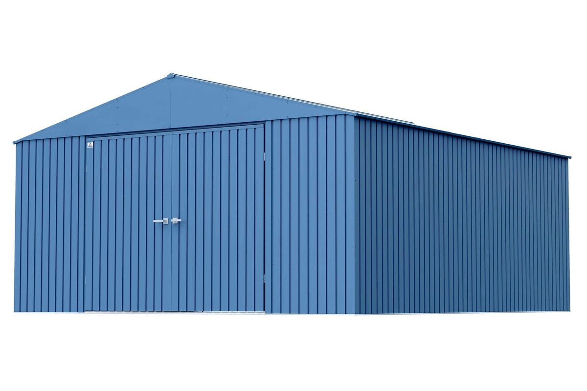 Arrow Elite 14x16-ft Blue Grey Corrosion-Resistant Steel Shed