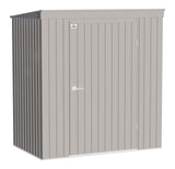 Arrow Elite Steel Storage Shed with Pent Roof, Cool Grey, 6-ft x 4-ft